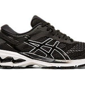 NIB NEW Asics Gel Kayano 26 Size 7.5 D Wide Black / White Women